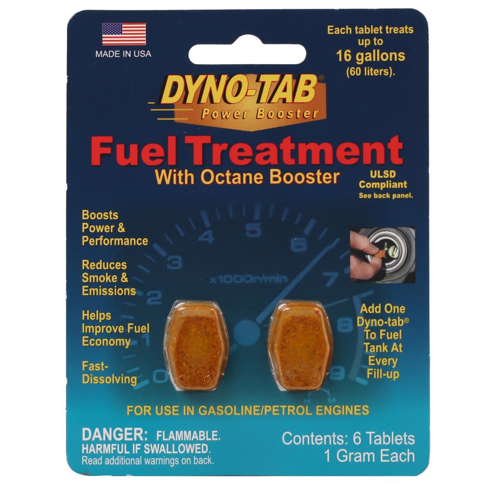 Dyno-tab® Fuel Treatment 45402 | For Gasoline & Diesel | 2 Tablets Crad 1 Tablet Treats 60 Liters