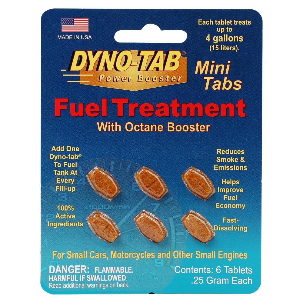 Dyno-tab® Fuel Treatment Mini 45476 | For Bikes & Motorcycles | 6 Tablets Crad 1 Tablet Treats 15 Liters